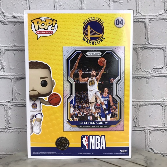 Funko POP! NBA Trading Cards: Golden State Warriors Stephen Curry Vinyl Figure - Picture 6 of 7